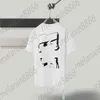 T-shirts pour hommes de haute qualité à la mode de haute qualité blanche Nouvelle femmes et graffitis en H Coton polyvalent pour hommes à manches courtes pour hommes à manches courtes