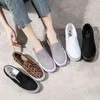 Canvas Driving Shoes Women Vulcanized Canvas Shoes Fashion Designer Flat Sneakers Slip on Women's Loafers Summer Casual Shoe Y220803