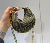 2022 Nano Graphy Hobo Wrist Bag Half Moon Zip Fastening Vintage Bottom Golden Metal Letter Luxurys Cross 22