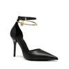 2022 Tasarımcı Zincir Sandalet Lüks yüksek topuklu ayakkabılar elmas kare kafa terlikleri Roma şarap cam topuk web ünlü stiletto topuklar kadın moda parti