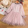 Lace Princess Dress Summer Girls Roupos 3 5 anos Vestidos infantis para meninas Polca Dot Flower Wedding Night Kids Clothing Y220510