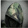 QNPQYX Nya herrjackor 2022 Spring och Autumn Mens Camouflage Trend Casual Hooded Jacket Fashion Coat Trench M-4XL