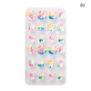 False Nails Kids Full Cover Press On Self Adhesive Nail Christmas Tips Candy Color Fake Art For Children 24Pcs/box Prud22