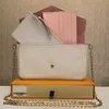 2023 정품 가죽 여성 디자이너 Pochette Felicie Crossbody Bag 여성 핸드백 louise Wallet 어깨 가방 viuton Tote Pruse vutton 일련 날짜 번호