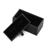 Black Paperboard Cufflinks Tie Clips Boxes High Quality Matte Paper Men's Jewelry Boxes Cuff Links Box Wholesale 300 Pcs