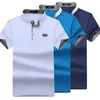 SHABIQI Brand Polo Shirt Men Embroidery POLO Shirts Cotton Short Sleeve Shirt Polo Casual Stand Collar Male Polos Mens 5XL 220716