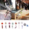 Decorative Objects & Figurines Japanese Style Glass Wind Chimes Hanging Craft Bell Home DecorSakura Cherry Blossom Pattern Pendnat BellsDeco