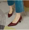 Fashion Sheepskin High heeled Shoes Women Spring Sexy Pointed toe So kate Lady Pumps