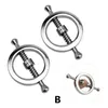 1 Pair Nipple Clips Stainless Steel Adjustable Torture Play Clamps Breast BDSM Restraint Fetish sexy Toys For Women