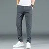 Mingyu, pantalones casuales de verano para hombre, pantalones para hombre, pantalones ajustados para trabajo, cintura elástica, verde, gris, ligero, pantalones geniales finos 2838 220707