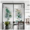 Adesivos de janela tamanho de tamanho personalizado gracas estática de filme decorativo plantas frescas Proteção de privacidade vidro para banheiro cozinha decoração de decoração de casa