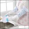 Cleaning Gloves Household Tools Housekee Organization Home Garden One Pair Thick Natural Rubber Kitchen Long 52Cm/20.47Inch Drop Delivery