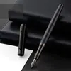 Luksusowy bohater Black Forena Fountain Pen Niezwykle ciemny czarny biuro Business Szkoła