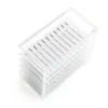 5 Layers Transparent Eyelash Box Storage Box Organizer Acrylic Lash Pallet Holder Case Grafting Display Makeup248P3734340