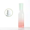 Imballaggio Vuoto Gradiente Bottiglia di vetro rosa Lozione bianca Pompa per pressa con tappo Coperchio verde pallido Contenitore per imballaggio cosmetico ricaricabile portatile 40 ml 100 ml 120 ml