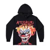 Trendy Vlones clown head hairline big V Terry Hoodie loose Street hip hop men's and women's trendyV3D9