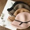Wide Brim Hats Shade Straw Hat For Women Retro Foldable Pot Literary Fisherman Female Simple Sun Casual Cool HatWide Wend22