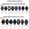 26 22 20MM Silikon-Uhrenarmband-Bügel für Garmin Fenix 6X 6 6S Pro 7X 7 Easyfit-Armband Fenix 5 5X 5S Plus Smartwatch-Armband6408430