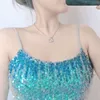 캐주얼 드레스 여름 슬링 가방 엉덩이 꽉 기지 점진적 블루 파티 이브닝 ​​드레스