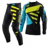 Abbigliamento Moto 2022 LEAT 5.5 Maglia Motocross E Pantaloni Mx Gear Set Combo Verde Abbigliamento Moto Off Road Racing Suit