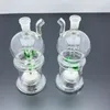 Smoking Pipes Aeecssories Glass Hookahs Bongs Classic Apple Top and Bottom Sand Core Glass Water Smoke Bottle with Good Filtration Performance