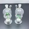 Pipa per fumatori Aeecssories Narghilè in vetro Bong Classic Apple Top e Bottom Bottiglia per fumo d'acqua in vetro con nucleo di sabbia con buone prestazioni di filtrazione