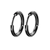 Hoop & Huggie Pairs Fashion Punk Men's Earrings Stainless Steel Black Cross Drop Cool Classic Style 857Hoop
