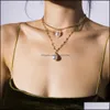 Chokers Necklaces Pendants Jewelry High Street Elegant Women Fashion Personality Charm Lady Clavicle Necklace Birthday Gift For Female Lov