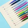 jianwu 12pcsset color Japen Pentel Sign Brush Pen Flourish Special Pen Color Marker Pen Painting Supplies 201116