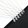 Pendant Necklaces 4 5 6 7Pcs/Set Unisex Multi-person Splicing Chain Necklace Friendship Chokers Friends Gift Jewelry