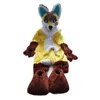 Husky Dog Fox Mascot Costume Long Fur Fur Costume Wolf Fursuit محشو بالحيوان