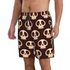 Мужские шорты мужская пляж Короткие купальные мультипликационные черепа Серфинга Maillot de Bain Sport Board