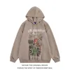 MOISHE TIDE Brand High Street Flower Print Hoodie Men's Loose Lazy Style Versátil Casal Jaqueta