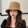 여성용 양동이 모자 여성용 디자이너 Womens Sunhat Women 's Sun Hat 넓은 모자 캐주얼 순수한 면화 자수 편지 패션 샌디 비치 서머 Sunbonnet