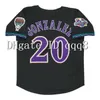 Maillot de baseball GlaVintage 2001 Arizona 51 Randy Johnson 20 Luis Gonzalez 9 Matt Williams 4 Craig Counsell 38 Curt Schilling 5 Tony Womack