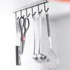 Hooks Rails Küchenbügel Eisenregal kostenlos von Punch Rack Multifunktion für Gadgets Schrankschrankstich Organizerhooks