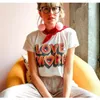 Lato Love More Letters Sweet Style Casual White Tshirts Vintage 80s 90s Bawełniane koszulki Pluse Size Ins Fashion Tshirt Women 220408