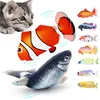 Cat Toy Fish USB Ricarica elettrica Simulazione Pesce Catnip Cat Pet Masticare Morso Giocattoli interattivi per gatti Dropshiping Floppy Wagging Fish 220423