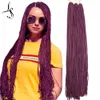 Tranças de crochê sintéticas Zizi torção de cabelo 28 polegadas Zizi trança extensão de cabelo trançado caixa fina pré-laçada LS09