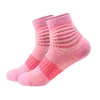 Chaussettes de Sport pour hommes et femmes, en plein air, Elite, Fitness, basket-ball, cyclisme, course, coussin court et épais, quart respirant