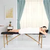 New Arrival 3 Fold Portable Massage Table Adjustable Facial Salon Bed Tattoo Lash Table Bed Salon Spa In USA Stock