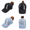 NUOVI cappelli da cowboy con coda di cavallo Snapbacks da donna, berretto da baseball in maglia disordinata, camion per sport all'aria aperta