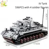 Huiqibao Militaire Duitse King Tiger Tank Model Bouwstenen Leger WW2 Soldaat Figuren Man Wapen Bakstenen Kinderen Boy Toys Gift 220715