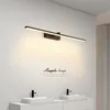 Lampes murales moderne LED miroir avant lampe Simple salle de bain toilette noir créatif chambre commode armoire spécial lampwall