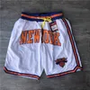 Мужские шорты Atlanta Hawks Oklahoma City Thunder New York Knicks Throwback Баскетбольные шорты с карманом