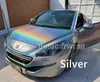 Laser Silver Psychedelic Gloss Flip Vinyl For Car wrap With Air bubble Free psychedelics Luxury Car Wrapping film covers stickers size 1.52x20m 5x67ft