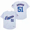 Retro Baseball Jersey Montreal Expos 14 Pete Rose 49 Warren Cromartie 4 Delino Deshields 33 Larry Walker 37 Steve Rodgers 51 Randy Johnson Stitched Blue White