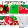 Jul Balloon Arch Green Gold Red Box Candy Balloons Garland Cone Explosion Star Foil Balloons Christmas Decoration Party 220428