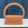 Evening Bags Niche Texture Ring Semicircle Purses Ladies Handbags Pu Women's Underarm Designer Clutch Bag Fashionable Bridesmaid Clutches