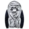 Moletons com capuz masculinos 2022 inverno grosso quente de lã com zíper casaco esportivo masculino streetwear 4XL 5XL